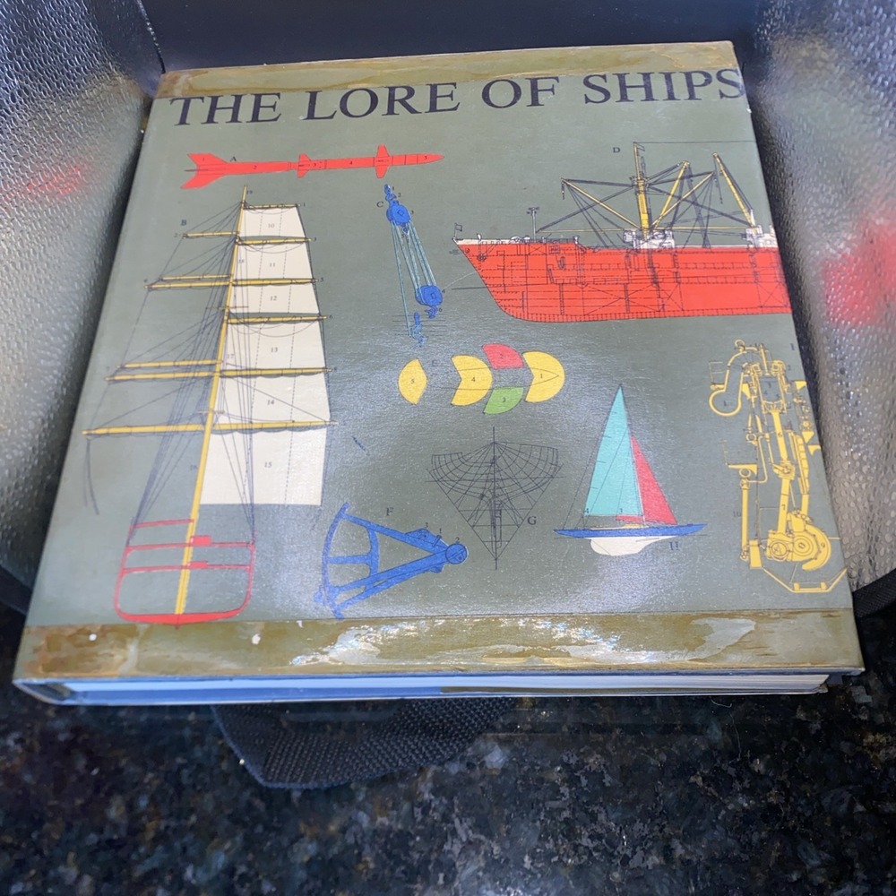 The Lore Of Ships by Tre Tryckare 1972 HCDJ Oversized Coffee Table Print in G.B.